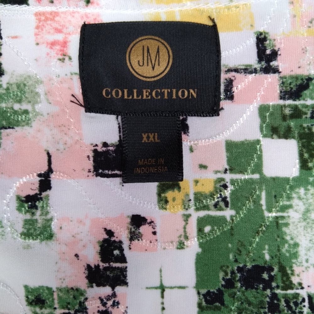 JM Collection Top Colorful Textured XXL - Picture 7 of 8
